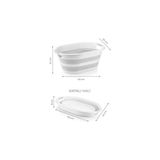 Canarino 38 Lt Katlanabilir Silikon Plastik Kirli Temiz Çamaşır Sepeti Silikon Katlanır Akordiyon Sepet - Option-1 - 0 Siyah