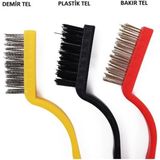 Canarino 3'lü Set Tel Fırça Yağ Kir Pas Sökücü Temizlik Seti Mutfak Fırın Ocak Lavabo Temizlik Fırçası (Bakır-Demir-Plastik) - 02Y-Yeşil - Option-1