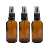Canarino 50ML Yuvarlak Boş Cam Şişe Siyah Sis Spreyi ve Üstü Kapaklı | Doldurulabilir | Uçucu Yağlar Için Sızdırmaz | Yeniden Kullanılabilir | Dıy Parfümler | Dıy Serumları (3) - Option-1 - 00