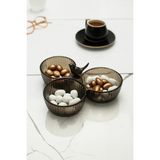 Canarino Akrilik Kuşlu Çerezlik Sunumluk Şekerlik Füme ( Cam & Porselen Değildir )