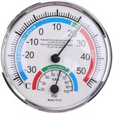 Canarino Analog Ekranlı Sıcaklık ve Nem Ölçer Termometre, -30°c ile +50°c Arası, 12.5cm Çap, Bebek Odası Için Uygun - 001-Beyaz - Option-1