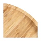 Canarino Bambu Lüx Yuvarlak Servis 25 * 25CM, Sunumluk & Çerezlik Sunum Tabağı - Option-1 - 51R-Turuncu