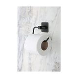 Canarino Banyo Yapışkanlı Siyah Kare Açık Tuvalet Kağıtlığı Wc Kağıtlık Tuvalet Kağıdı Askısı - 000-Siyah