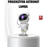 Canarino Bluetooth Müzikli Astronot Projeksiyon Lambası Yıldız ve Ay Efektli
