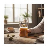Canarino Büyük Boy Renkli Baskılı Cam Bardağı Glass 500 ml - Option-1 - 0 - Siyah