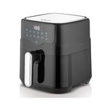 Canarino CDF-451 Prime Airfryer Yağsız Fritöz 4.5 L, Dijital Dokunmatik LED Ekran, 8 Otomatik Program, 80-200°C Sıcaklık Ayarı, Yapışmaz Hazne,kolay Temizlik - 00-Siyah - Beyaz