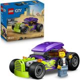 Canarino City Hot Rod 60485 – 5 Yaş ve Üzeri Erkek ve Kız Çocuklar Için Sürücü Minifigürü ve Ayrıntılı Yarış Arabası Özellikleri Içeren Yaratıcı Oyuncak Araba Yapım Seti, Hediye Fikri (81 Parça) - 0 - Siyah