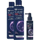 Canarino Clear Men Scalp Pro Saç Dökülmesine Karşı Güçlendirici Şampuan 300 ml X2 + Clear Scalp Men Pro Saç Dökülmesine Karşı Güçlendirici Serum 70 ml - Option-1