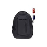 Canarino Dada 05 Laptop Dizüstü Bilgisayar Çantası 14"-15,6" Inç Ortaokul Lise Üniversite Okul Çantası Gündelik Kadın Erkek Sırt Çantası USB Type-C Aparat Darbe Emici Koruma Su Geçirmez Kumaş - 0 - 3 Yaş - 0 - Siyah
