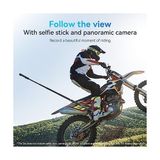Canarino Duall Top Kelepçe Montaj Çubuk Direği Bisiklet Bisiklet Motosiklet Gidon Tüp Tutucu Aksesuarları Hero 13 12 11 10 9 8, Djı Osmo Action 5 Pro 4 3 X3 X4 Go3 Ace Pro ile Uyumlu - Option-1