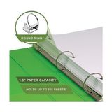Canarino Earth's Choice Biyobazlı Dayanıklı 3 Halkalı Klasör, Moda Şeffaf Görünüm 1,5 Inç Klasör,%25'e Kadar Bitki Bazlı Plastik, Karışık 4'lü Paket - -- - Option-1