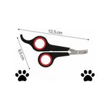 Canarino Evcil Hayvan Tırnak Makası – Paslanmaz Çelik Bıçak – Ergonomik Kaymaz Sap – Sessiz ve Güvenli Kullanım – Kırmızı Iç Halkalı Model – Kedi ve Köpekler Için Uygun - Option-1