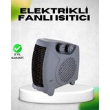 Canarino Fanlı Elektrikli Isıtıcı Termostatlı Güvenli Yanmaz Plastik Gövde