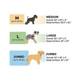 Canarino Furhaven Yedek Köpek Yatağı Kılıfı Pinsonic Kapitone Paw L Şekilli Şezlong, Makinede Yıkanabilir - Titanyum, Büyük - 001-Renkli - 100 x 100 cm