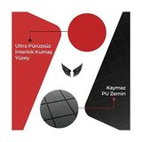 Canarino - Gaming Oyuncu Gamer Mouse Pad, Kaymaz Taban Büyük Boy Large Ofis Tipi Mouse Ped, Fare Altlığı, Düz Masa Koruyucu Klavye Altı Mousepad - Option-1 - 0002 - Beyaz