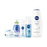Canarino Gelin Çeyiz Seti, Duş Jeli 500ML, Yüz Yıkama Köpüğü, Deodorant, Göz Makyaj Temizleyici, Krem,çantalı - Option-1