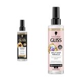 Canarino Gliss Oil Elixir Besleyici Sıvı Saç Bakım Kremi 200 ml + Gliss Split Hair Miracle Kırık Uçları Mühürleyen Sıvı Saç Bakım Kremi 200 ml - Option-1