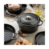 Canarino Guss Chef Döküm Sahan Çift Kulplu 22 cm 1 Parça-Gri - Option-1 - --