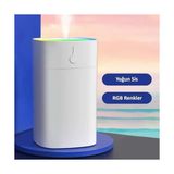 Canarino H2O Humidifier 400ML, Ultrasonik Hava Nemlendirici ve Aroma Difüzörü, Etkili Buhar Makinesi (Beyaz) - 1BW-Beyaz