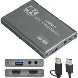 Canarino HDMI To USB 3.0 Video Capture Kartı Ses ve Görüntü Yakalama | 4K 60FPS Görüntü Aktarma, Ekstra Güç Gerektirmez, Ps3 Ps4 Ps5 Xbox, Windows ve Os x ile Uyumlu Yayın Kayıt Cihazı, ZR1285, Gri