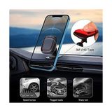 Canarino Heartz H048 Araba Telefon Tutucu, 360 Derece Dönebilir, Kutu Içinden Çıkan 2 Ayrı Aparat Sayesinde Hem Petek ve Hemde Konsola Sabitlenebilir - Option-1 - 000-Siyah