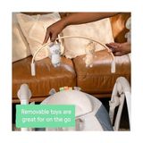 Canarino Ingenuity Swing N Go Taşınabilir Salıncak, Çıkarılabilir, Sürdürülebilir Kaynaklı, Ahşap Oyuncak Bar, 5 Vites, 0-9 Aylık Yaş Için, 20 Lbs'ye Kadar - Chambray - Kestane Akaju - Option-1