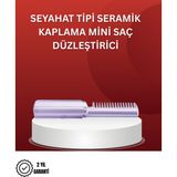 Canarino Isıtmalı Saç Düzleştirici Fırça – Kablosuz ve Hafif Tasarım - Lisinya