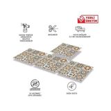Canarino Kendinden Yapışkanlı Karma Fas 019 Desenli Pvc, Yapışkanlı Kaplama, Çıkartması, Zemin Duvar Karosu 30X30 cm (11 Adet / 1 M²) - Option-1 - -50 C