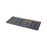 Canarino Kısayol Xl Mousepad | 70X30 cm Masa Matı | Excel, Word, Photoshop, Cad Tüm Kısayollar Elinizin Altında | Çift Dikişli Kenarlar, Kaymaz Taban | Ofis ve Verimlilik Için Şık ve Işlevsel Tasarım - Option-1 - 0002 - Beyaz