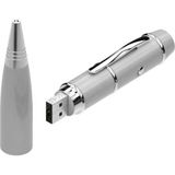 Canarino Kl-1 Sunum Kalemi 16 GB USB Bellek Özellikli Metal Kutulu Kırmızı Lazerli, LED Işıklı Pointer Kalemi Işaretçi Sunum Kalemi Metal Tükenmez Kalem - Option-1