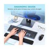 Canarino Klavye Bilek Desteği, Bilgisayar Klavyesi Için Bilek Destekliği, Kaymayan Pu Tabanlı Ergonomik Klavye Bilek Desteği, Ofis, Ev ve Laptop Kullanımı Için Ağrı Giderici - Option-1 - 00-Siyah - Beyaz