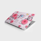 Canarino Laptop Bilgisayar Notebook Pc Kaplama Etiketi 3D Kelebek Çiçek - 00 Beyaz - Option-1