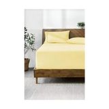 Canarino Lastikli & Hipoalerjenik ÇARŞAF%100 Pamuk Penye Kumaş Çift Kişilik 200X200 Lemon, Luxcarsaf - 001-Renkli