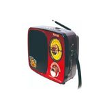 Canarino MD-308BT Işıklı Retro Görünümlü Nostaljik Radyo Bluetooth Hoparlör - Kırmızı Renk - Ahşap