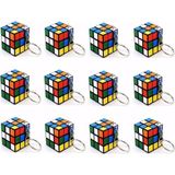 Canarino Mini Rubik Küp Anahtarlık Seti, Renkli Bulmaca Oyuncağı, Zeka Küpü Mini Anahtarlık 12 Adet