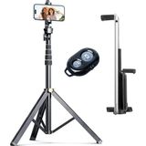 Canarino NP688 210 cm ve Monopod Özellikli Kullanımı Kolay ve Pratik Iç ve Dış Mekan Fotoğraf ve Video Çekimleri Için (NP688 Tripod+(Telefon+Tablet Tutucu)+Kumanda) - Option-1