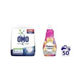 Canarino Oxygen Toz Çamaşır Deterjanı Beyazlar Için, 4.5 Kg(1) Yumoş Uzman Konsantre Çamaşır Yumuşatıcısı Renk Koruma Kalıcı Koku 50 Yıkama (1 x 1200 Ml)(2) - 0,5 gr