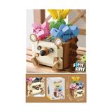 Canarino Panlos Mini Potted Plant Serisi Ayı Figürü 281 Parça Oyuncak Yapım Seti -FFP655009 - 0 - Siyah