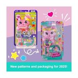 Canarino Polly Pocket™ Tavşancığın Çay Partisi Mini Oyun Seti Polly Tavşancığın Çay Partisi Mini Oyun Seti, 1 Mikro Bebek ve Evcil Tavşanlar, Stil Aksesuarlarının Yer Aldığı Seyahat Oyuncağı JCR40 - Option-1