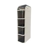 Canarino Pro Slim Tekerlekli Dolap, 4 Çekmeceli Banyo Mutfak Organizer, 95X20X38.5 cm - 0-Koyu Mavi - Option-1