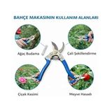 Canarino Profesyonel Bahçe Budama Makası Paslanmaz Çelik Keskin Bıçak Ergonomik Kaymaz Sap Dayanıklı Dal Bitki Çiçek Kesme Makası,bahçe Budama Makası Paslanmaz Çelik Keskin Bıçak (MAVİ-789) - Option-1