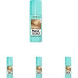 Canarino Retouch Beyaz Saçlar Için Kapatıcı Sarı Saç Spreyi 75 ml (4 Paketi) - Acı Kahve - --