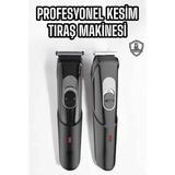 Canarino Saç Sakal Lazer Epilasyon Öncesi Tüy Kısaltma Makinesi Unısex 4 Taraklı