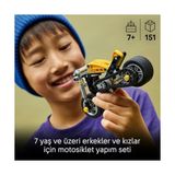 Canarino Sarı Motosiklet 42225-7 Yaş ve Üzeri Çocuklar Için Direksiyon ve Arka Tekerleğe Zincirle Bağlı Pistonlu Motor Içeren Yaratıcı Oyuncak Yapım Seti, Çocuklar Için Hediye Fikri (151 Parça) - 0 - Siyah