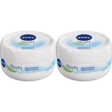 Canarino Soft Krem 200ML x 2 Adet, Nemlendirici Bakım Kremi, Yüz, Vücut, El, Jojoba Yağı ve E Vitamini ile Cilt Bakımı, Anında Emilen Hafif, Formül, Tüm Ciltler Için, Avantajlı Paket - Option-1