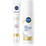 Canarino Sun SPF50 Güneş Koruyucu Nemlendirici Makyaj Bazı 30ML ve LUMINOUS630 Koyu Halka Karşıtı Göz Kremi - Option-1