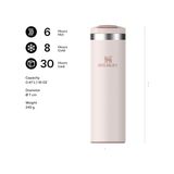 Canarino The Transit Fliptop Mug Termos Bardak, 0.47 L, Pembe Kuvars (Rose Quartz) - Option-1 - 0 - Siyah