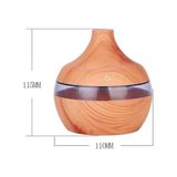 Canarino Ultrasonik 300 ml LED Işıklı Aroma Difüzörü Hava Nemlendirici Buhar Makinesi - 1BW-Beyaz