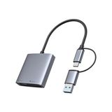 Canarino USB 3.2 ve Type-C 3'ü 1 Arada Sd/cf/tf Micro Sd Hafıza Kart Okuyucu - Option-1