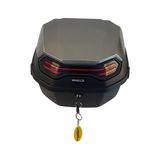 Canarino Wheelıe XT08-HG 32 Litre Motosiklet Arka Çanta Gri Parlak Su Geçirmez Abs Çift Kilitleme Üniversal - 0 - 3 Yaş - 0 - Siyah